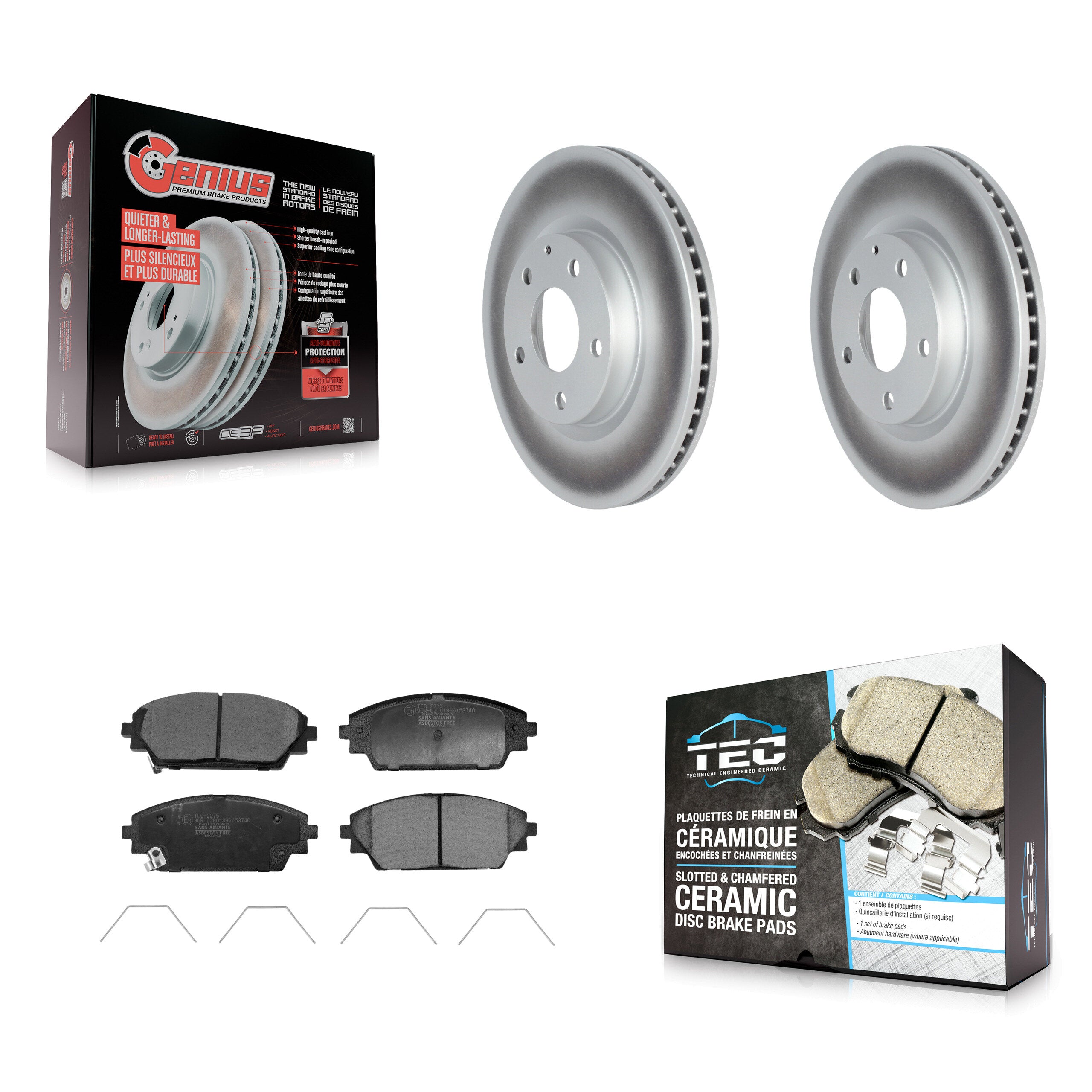 Transit Auto KGT-103272 Disc Brake Kit for 2020-2023 Mazda CX-30 - Front