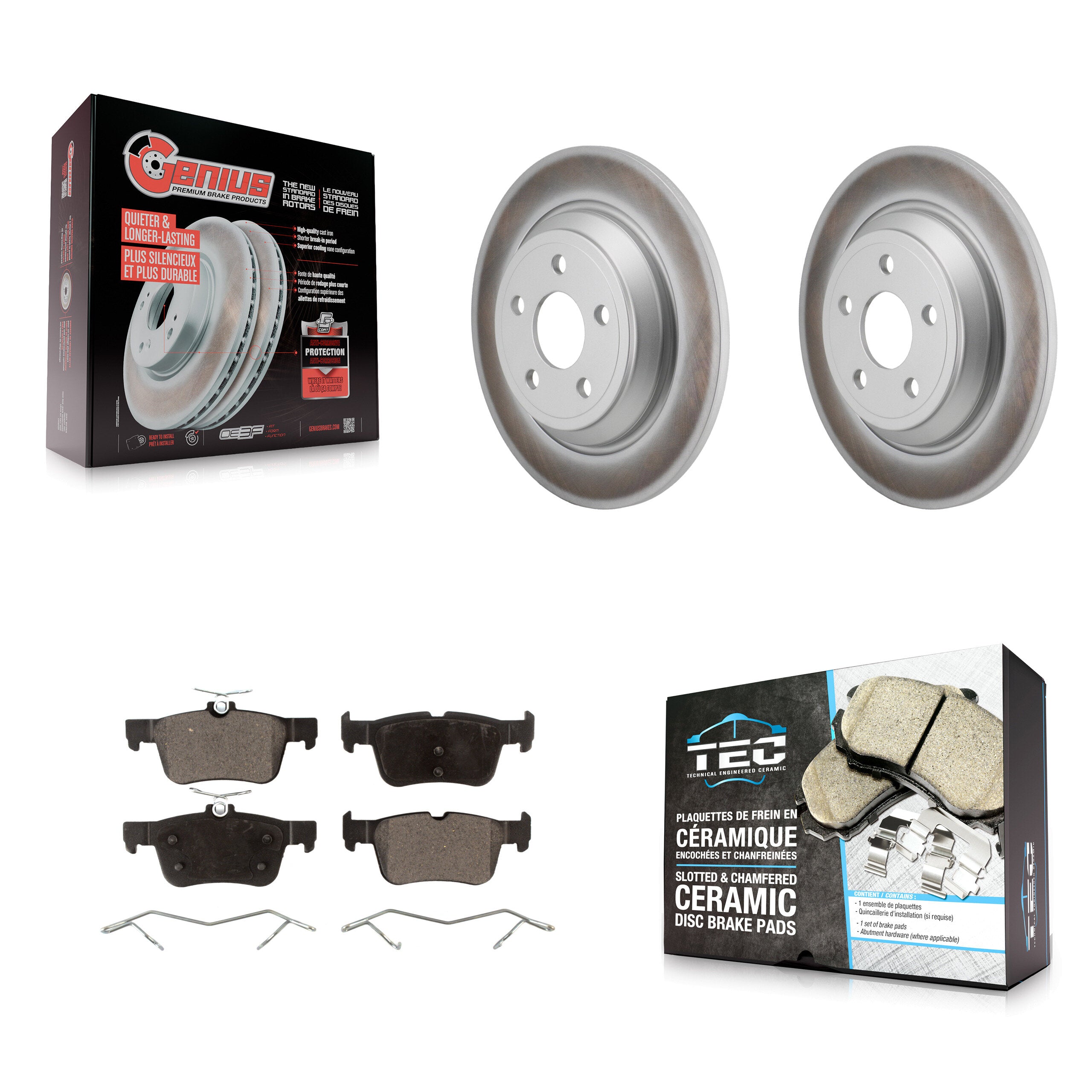 Transit Auto KGT-103287 Disc Brake Kit for 2022-2023 Ford Maverick - Rear