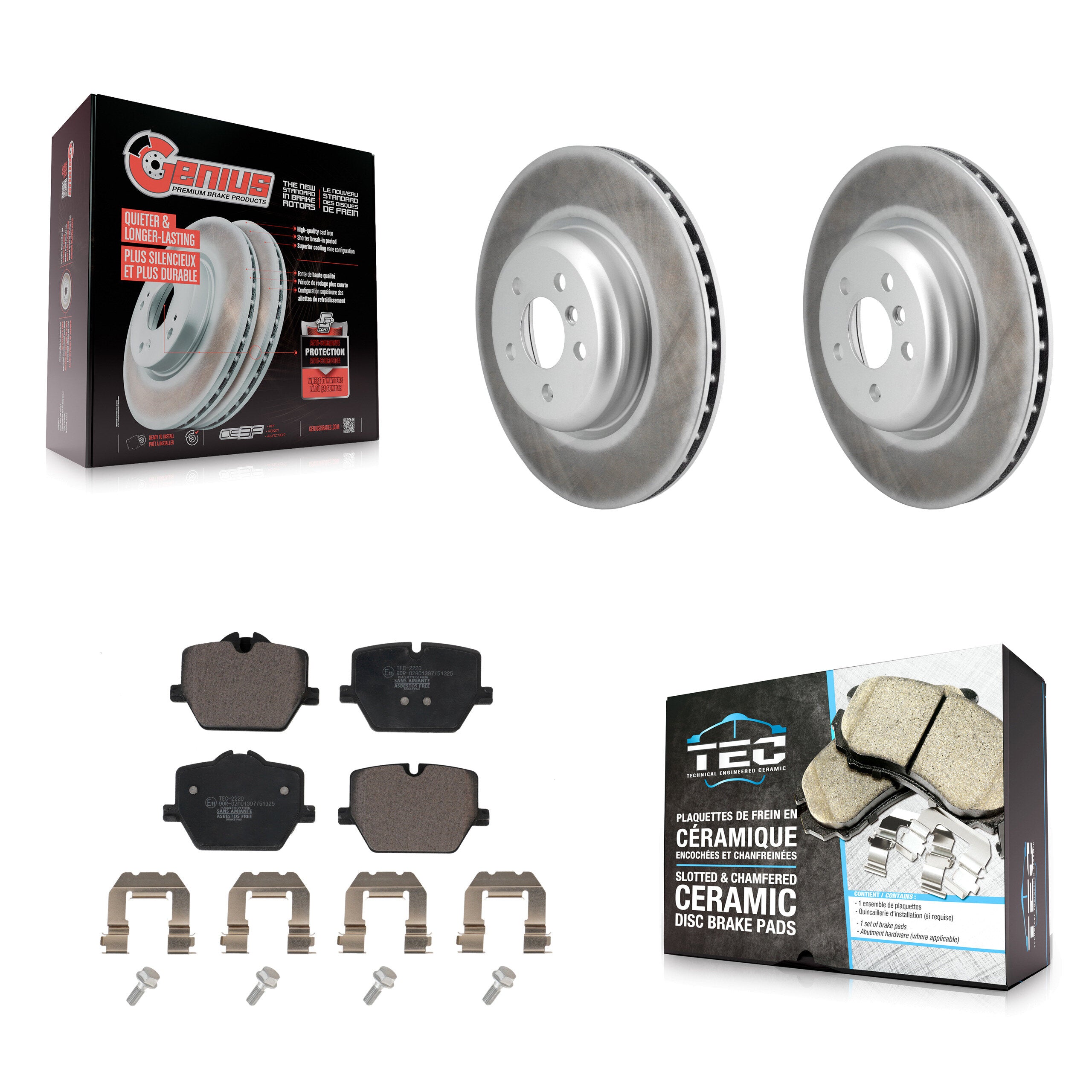 Transit Auto KGT-103289 Disc Brake Kit for 2019-2023 Toyota GR Supra, BMW M440i and More - Rear