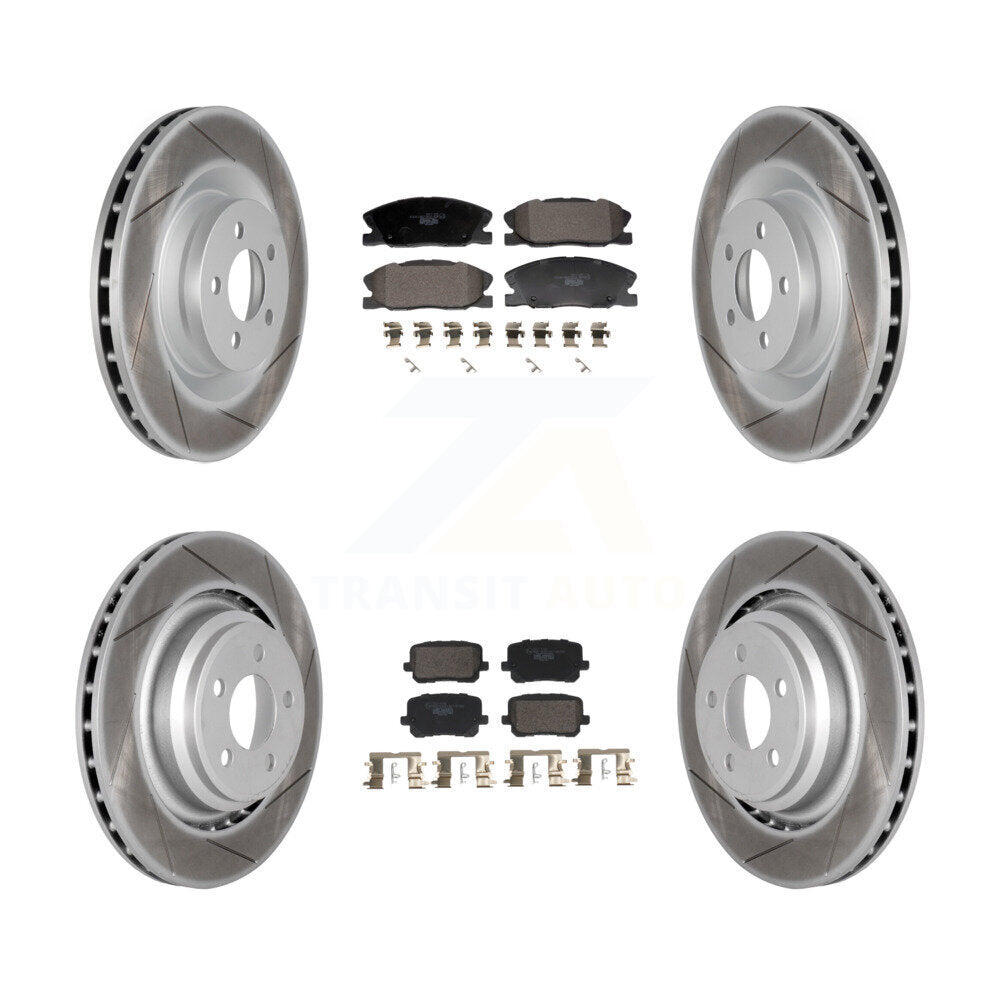 Transit Auto KGT-103327 Disc Brake Kit for 2014-2021 Dodge Charger - Front and Rear