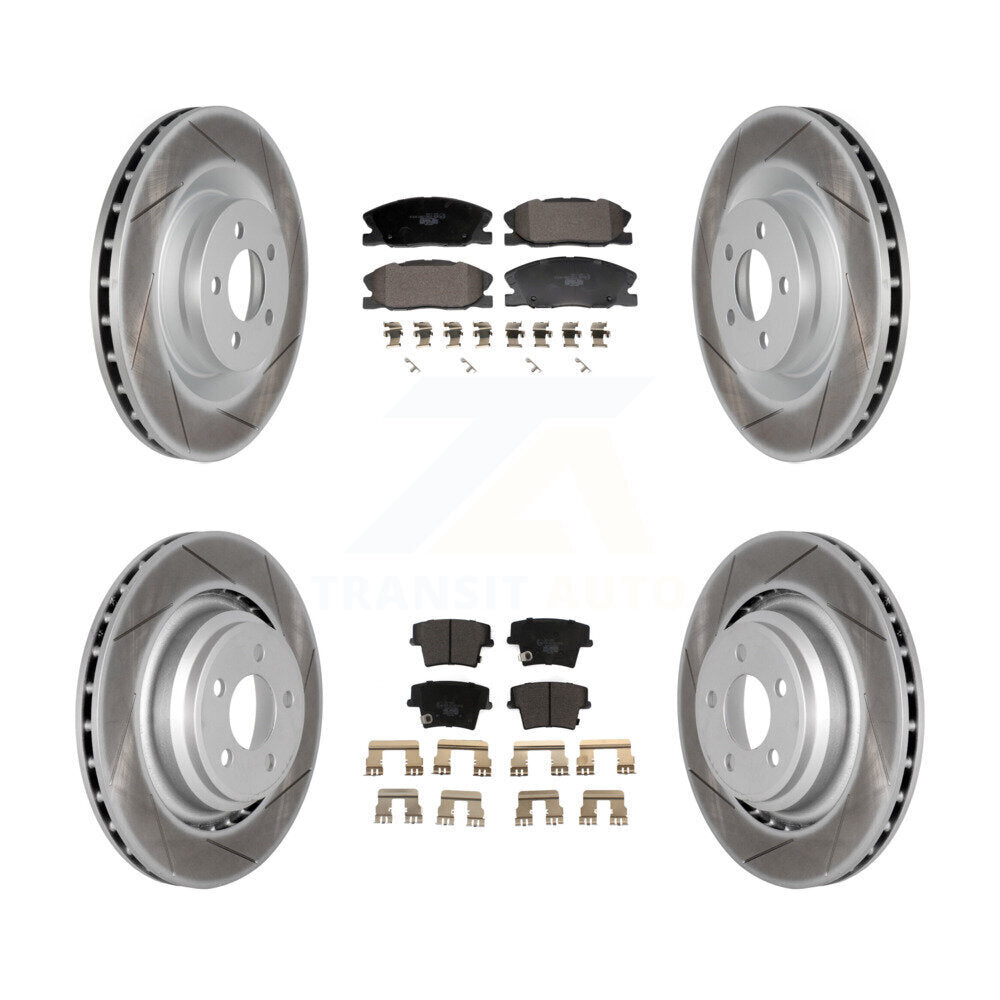 Transit Auto KGT-103328 Disc Brake Kit for 2015 Dodge Charger - Front and Rear