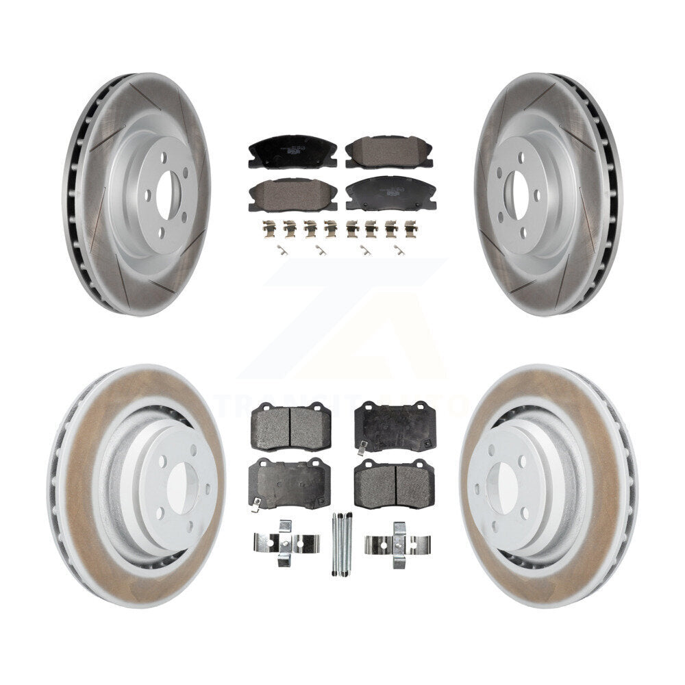 Transit Auto KGT-103329 Disc Brake Kit for 2014-2021 Dodge Charger - Front and Rear