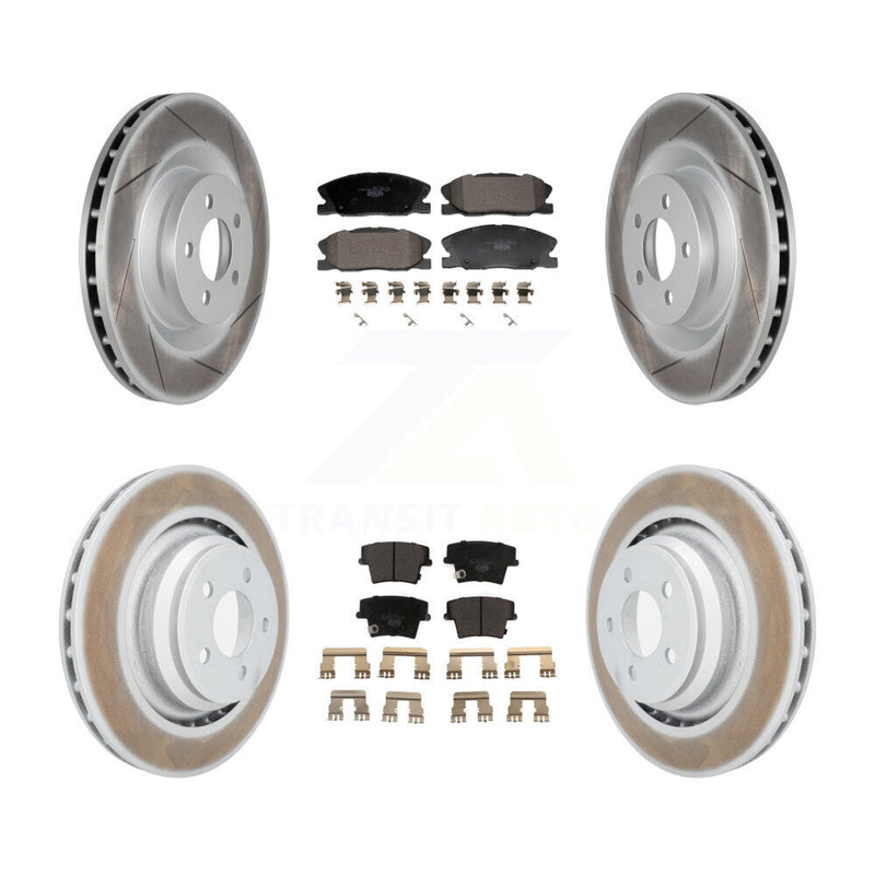 Transit Auto KGT-103331 Disc Brake Kit for 2015 Dodge Charger - Front and Rear