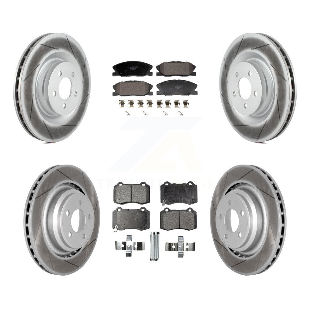 Transit Auto KGT-103332 Disc Brake Kit for 2014-2021 Dodge Charger - Front and Rear