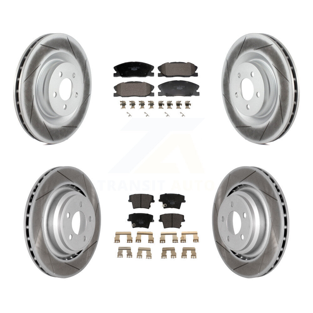 Transit Auto KGT-103334 Disc Brake Kit for 2015 Dodge Charger - Front and Rear