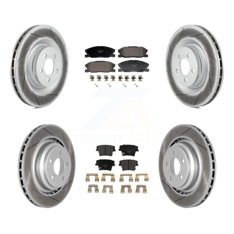 Transit Auto KGT-103334 Disc Brake Kit for 2015 Dodge Charger - Front and Rear