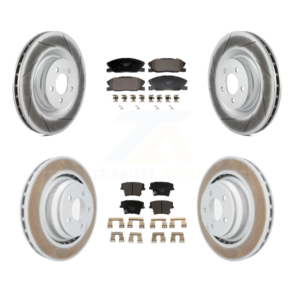 Transit Auto KGT-103337 Disc Brake Kit for 2015 Dodge Charger - Front and Rear
