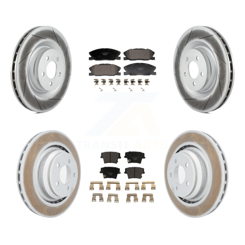 Transit Auto KGT-103337 Disc Brake Kit for 2015 Dodge Charger - Front and Rear