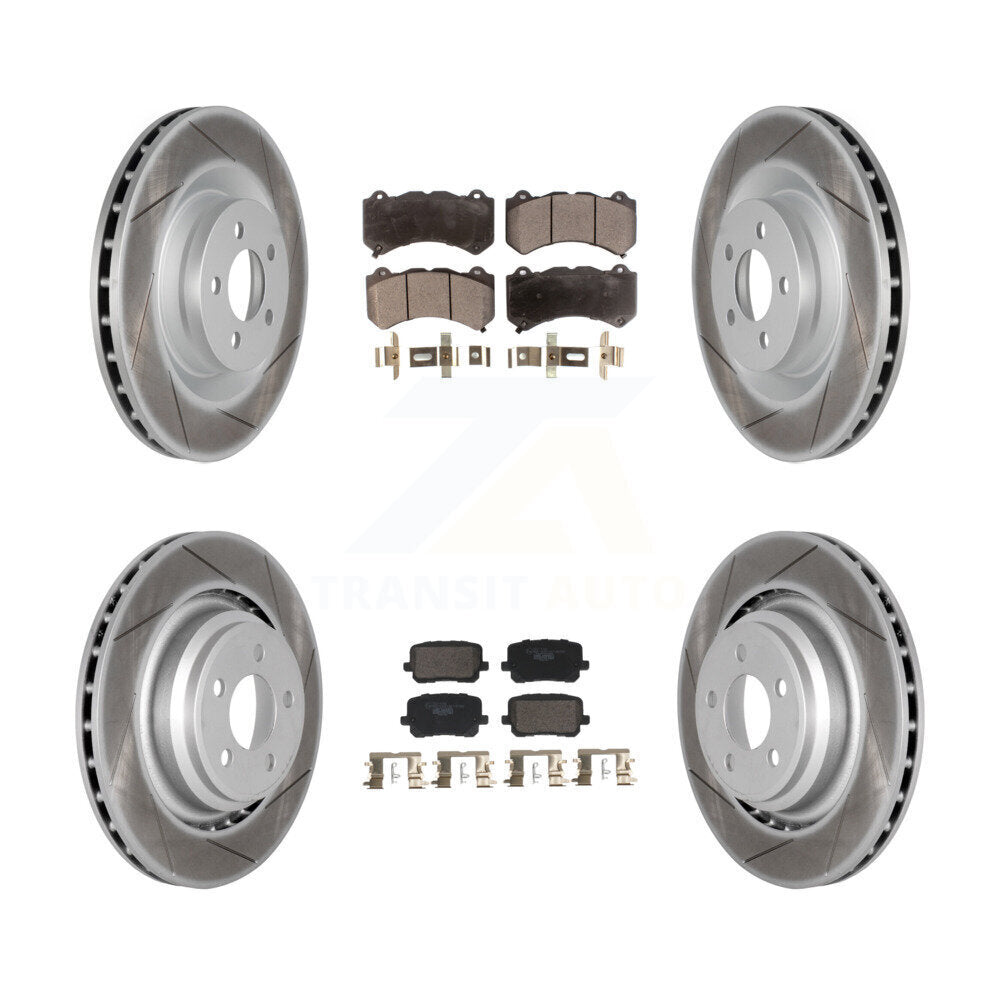 Transit Auto KGT-103342 Disc Brake Kit for 2016 Dodge Charger - Front and Rear