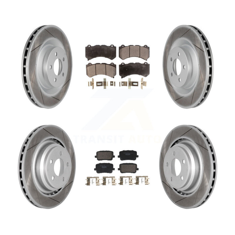 Transit Auto KGT-103342 Disc Brake Kit for 2016 Dodge Charger - Front and Rear