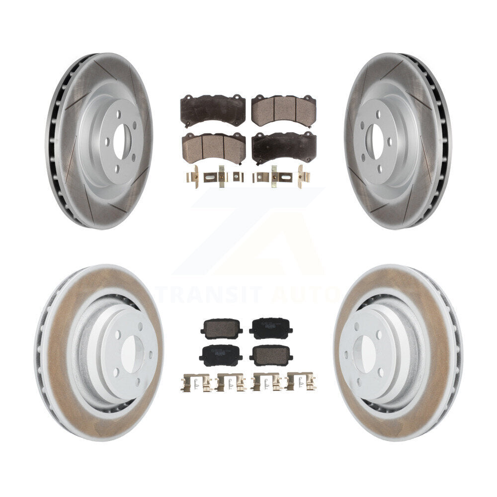 Transit Auto KGT-103343 Disc Brake Kit for 2016 Dodge Charger - Front and Rear