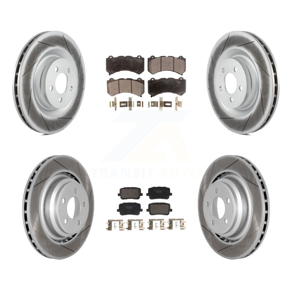 Transit Auto KGT-103344 Disc Brake Kit for 2016 Dodge Charger - Front and Rear