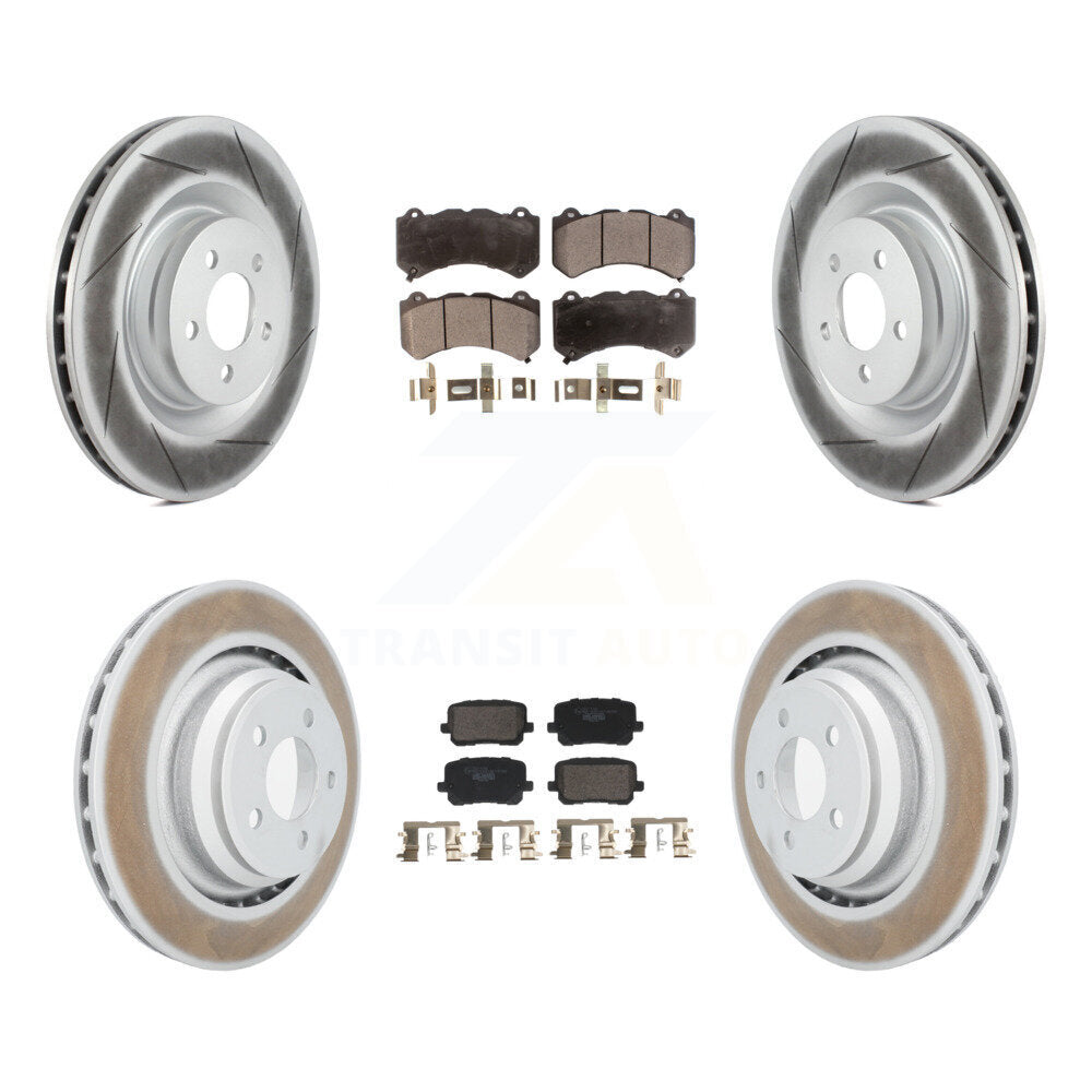 Transit Auto KGT-103345 Disc Brake Kit for 2016 Dodge Charger - Front and Rear