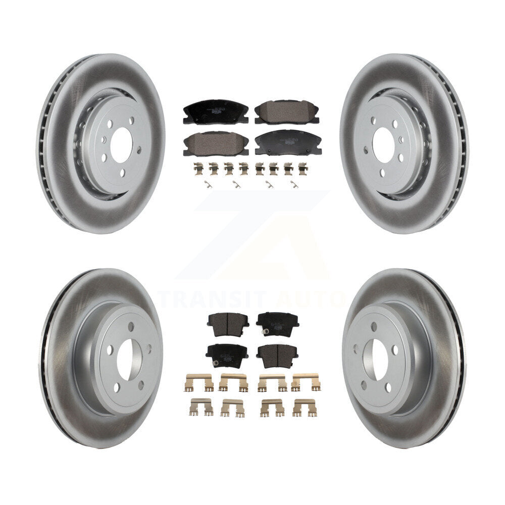 Transit Auto KGT-103348 Disc Brake Kit for 2017-2018 Dodge Charger - Front and Rear
