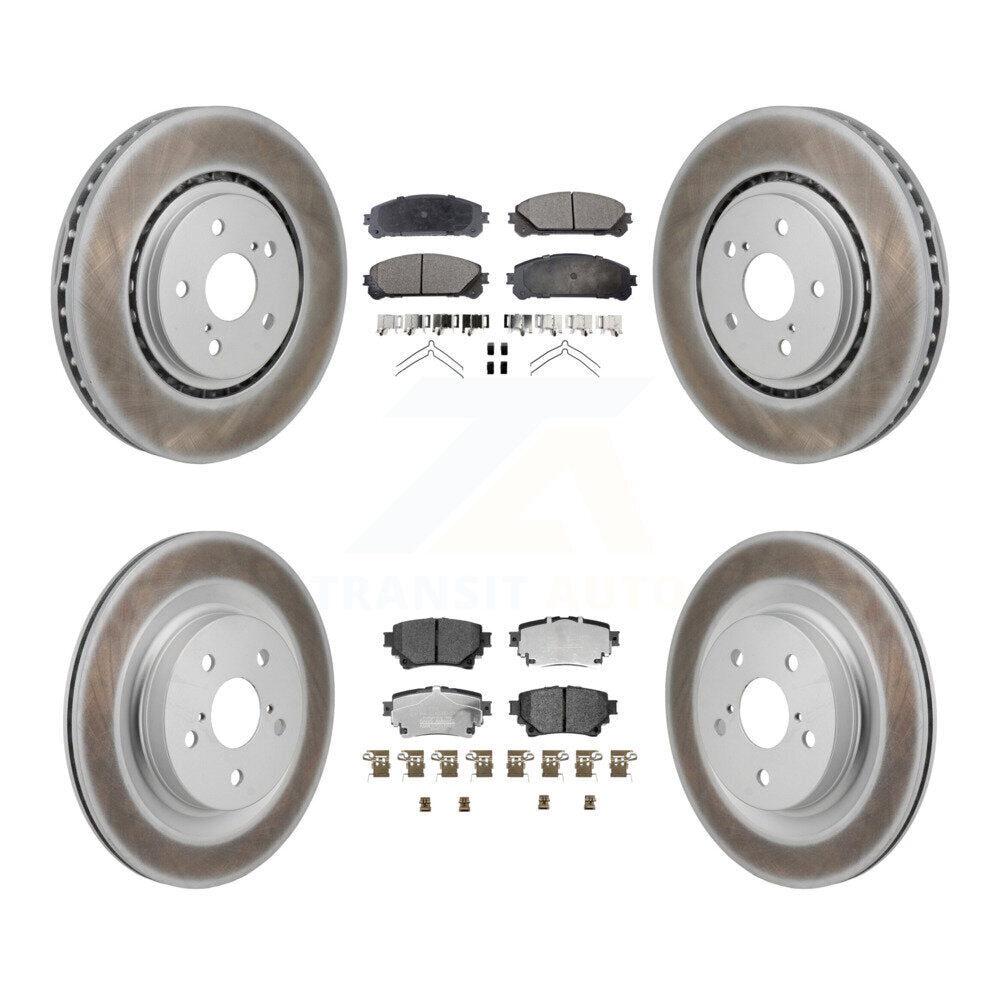 Transit Auto KGT-103362 Disc Brake Kit for 2021-2023 Lexus RZ450e, Subaru Solterra and More - Front and Rear