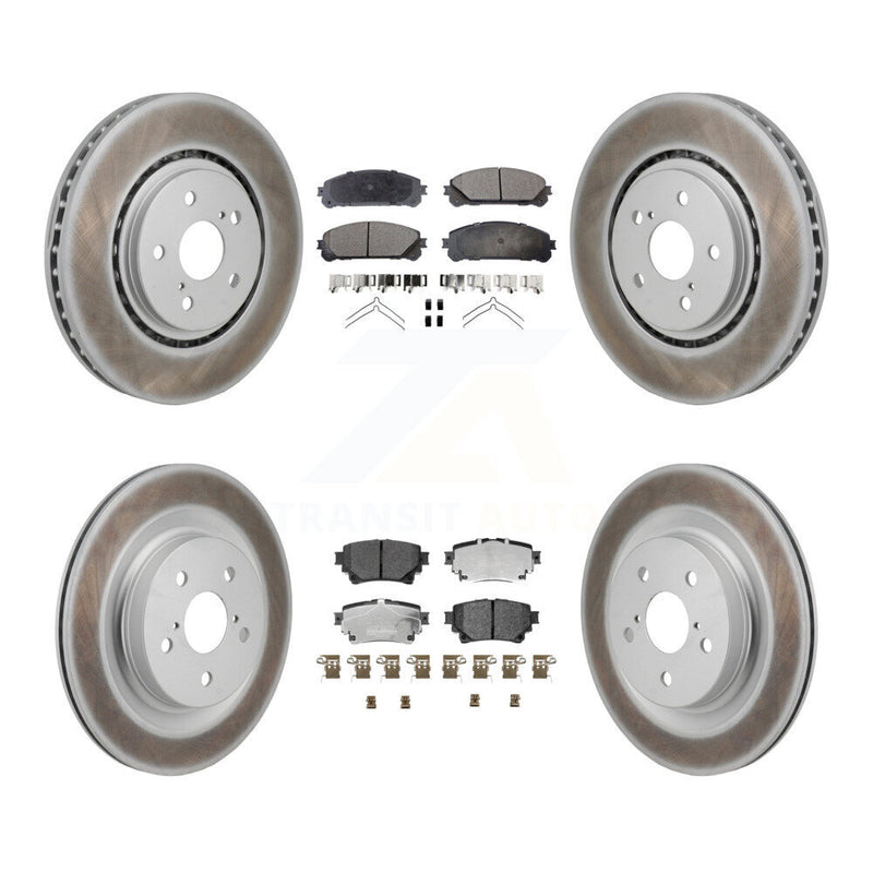 Transit Auto KGT-103362 Disc Brake Kit for 2021-2023 Lexus RZ450e, Subaru Solterra and More - Front and Rear