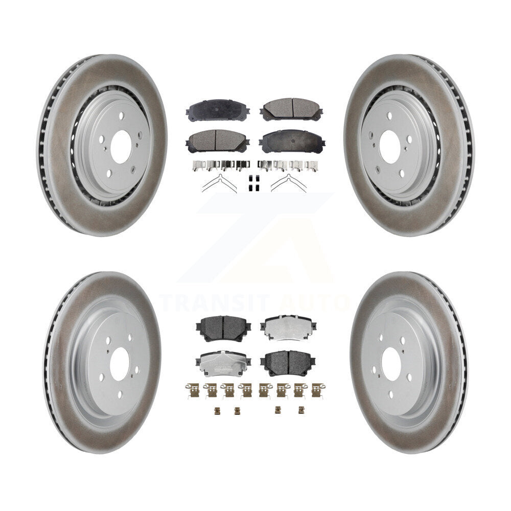 Transit Auto KGT-103363 Disc Brake Kit for 2020-2022 Toyota Highlander - Front and Rear