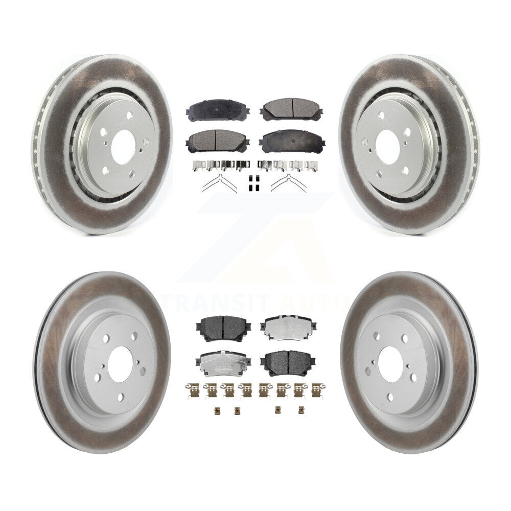 Transit Auto KGT-103364 Disc Brake Kit for 2022-2023 Toyota Crown, Lexus NX250 and More - Front and Rear
