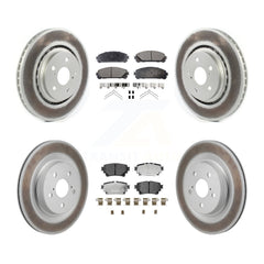 Transit Auto KGT-103364 Disc Brake Kit for 2022-2023 Toyota Crown, Lexus NX250 and More - Front and Rear