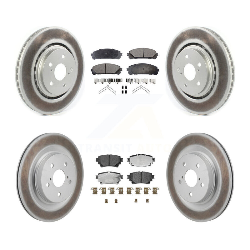 Transit Auto KGT-103364 Disc Brake Kit for 2022-2023 Toyota Crown, Lexus NX250 and More - Front and Rear