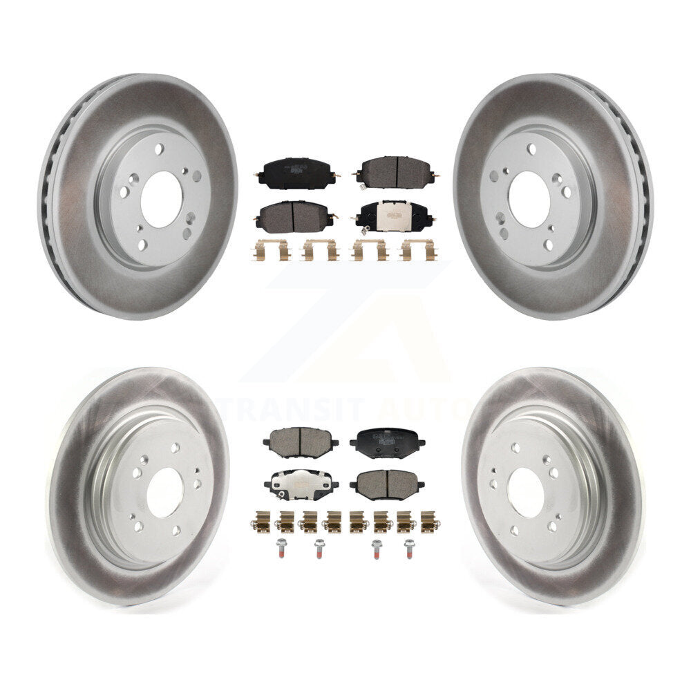 Transit Auto KGT-103366 Disc Brake Kit for 2017-2021 Honda Clarity - Front and Rear