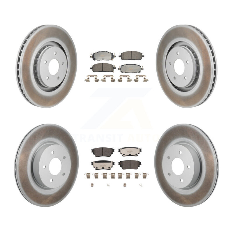 Transit Auto KGT-103373 Disc Brake Kit for 2022-2023 INFINITI QX60, Mitsubishi Outlander, Nissan Pathfinder - Front and Rear