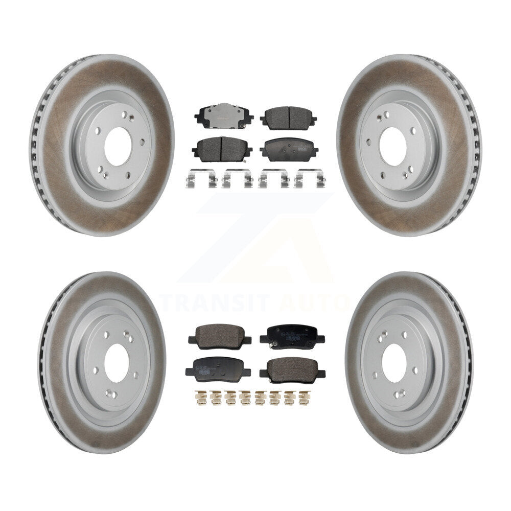 Transit Auto KGT-103381 Disc Brake Kit for 2021-2024 Hyundai Santa Fe, Kia Sorento - Front and Rear