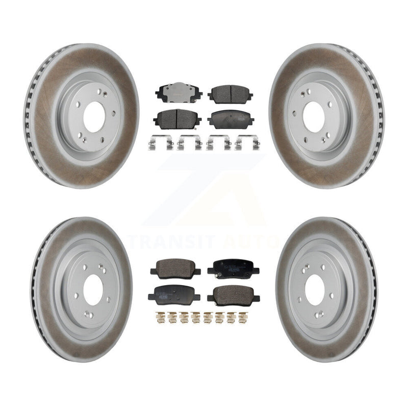 Transit Auto KGT-103381 Disc Brake Kit for 2021-2024 Hyundai Santa Fe, Kia Sorento - Front and Rear