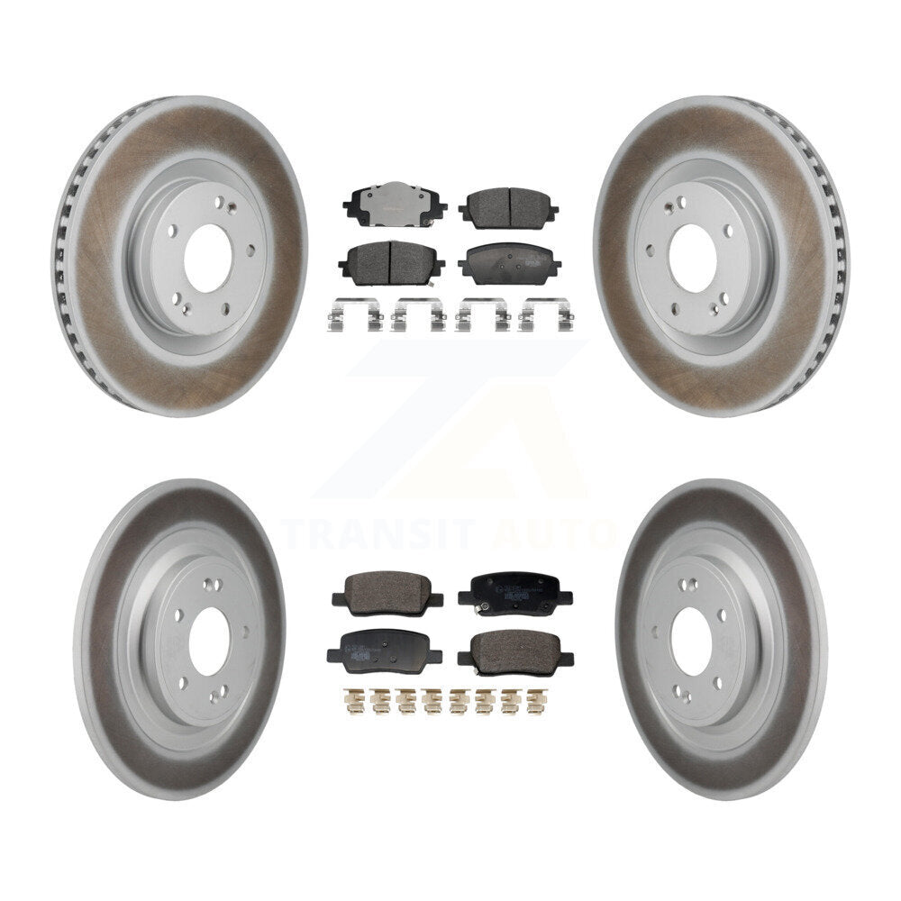 Transit Auto KGT-103383 Disc Brake Kit for 2022-2024 Kia Sorento, Hyundai Santa Cruz - Front and Rear