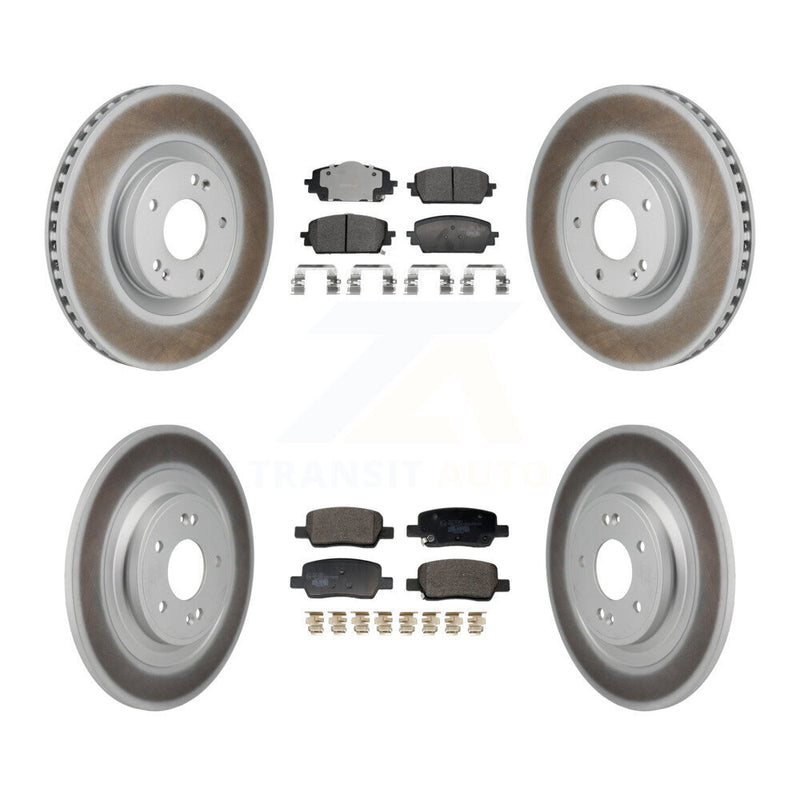 Transit Auto KGT-103383 Disc Brake Kit for 2022-2024 Kia Sorento, Hyundai Santa Cruz - Front and Rear