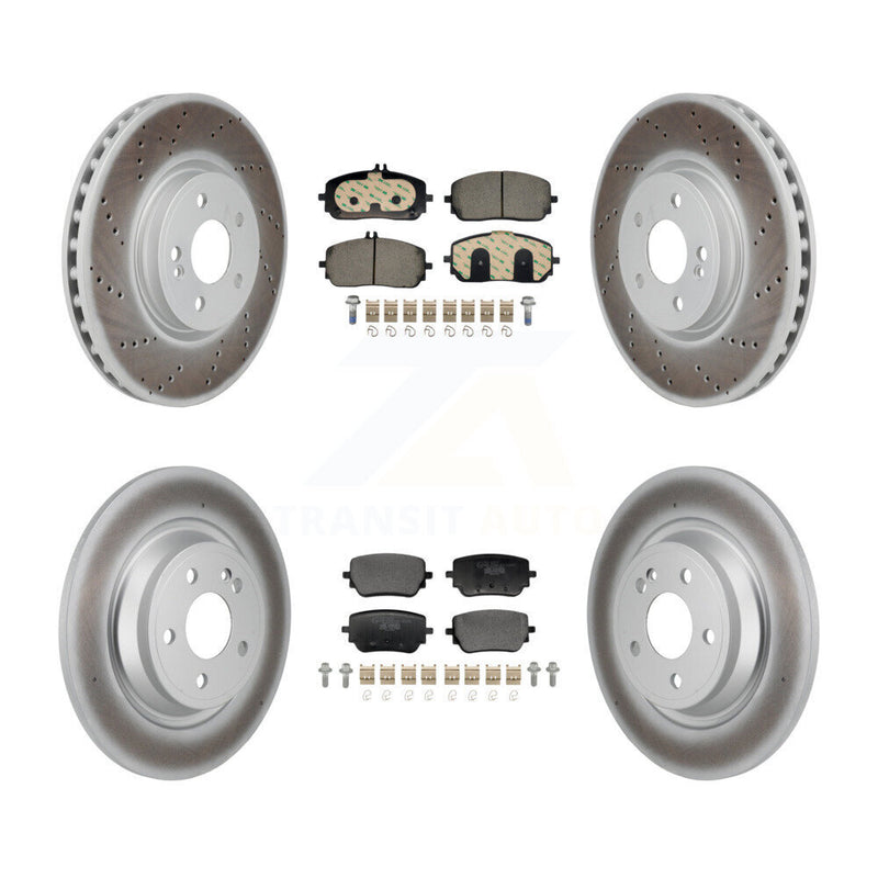 Transit Auto KGT-103395 Disc Brake Kit for 2020-2023 Mercedes-Benz EQB 300, Mercedes-Benz EQB 350, Mercedes-Benz GLB250 - Front and Rear