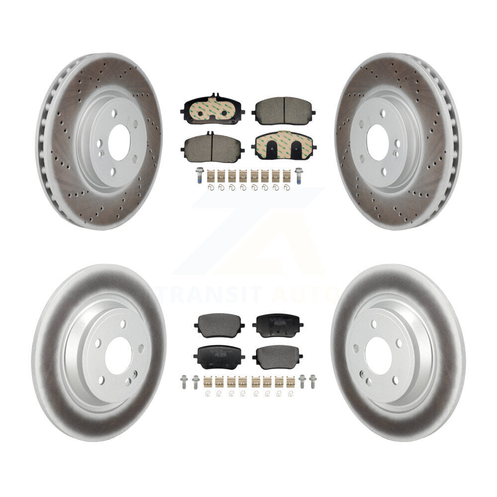 Transit Auto KGT-103396 Disc Brake Kit for 2020-2023 Mercedes-Benz EQB 300, Mercedes-Benz EQB 350, Mercedes-Benz GLB250 - Front and Rear