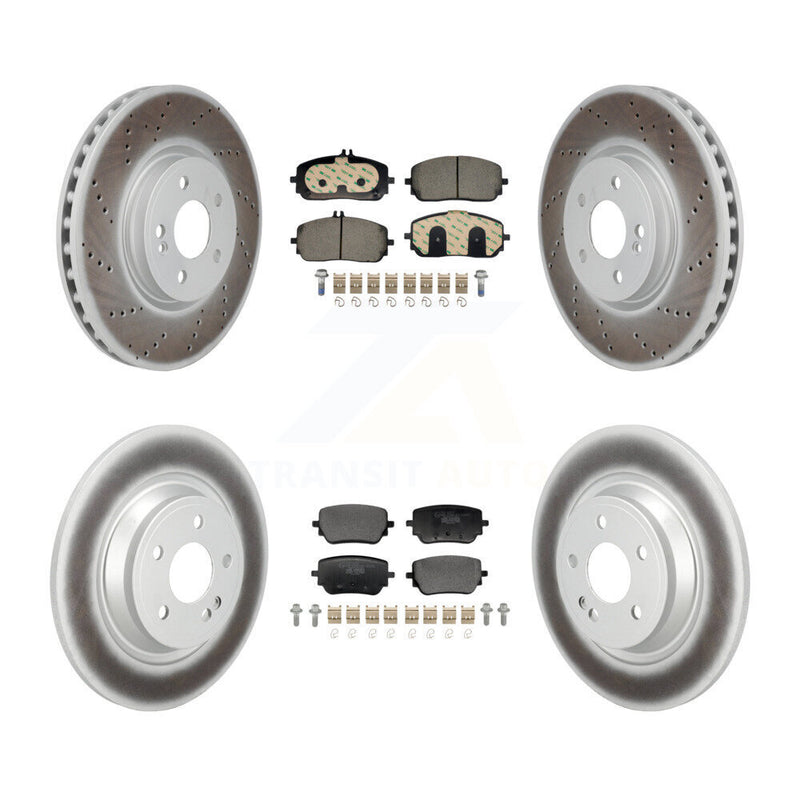 Transit Auto KGT-103396 Disc Brake Kit for 2020-2023 Mercedes-Benz EQB 300, Mercedes-Benz EQB 350, Mercedes-Benz GLB250 - Front and Rear