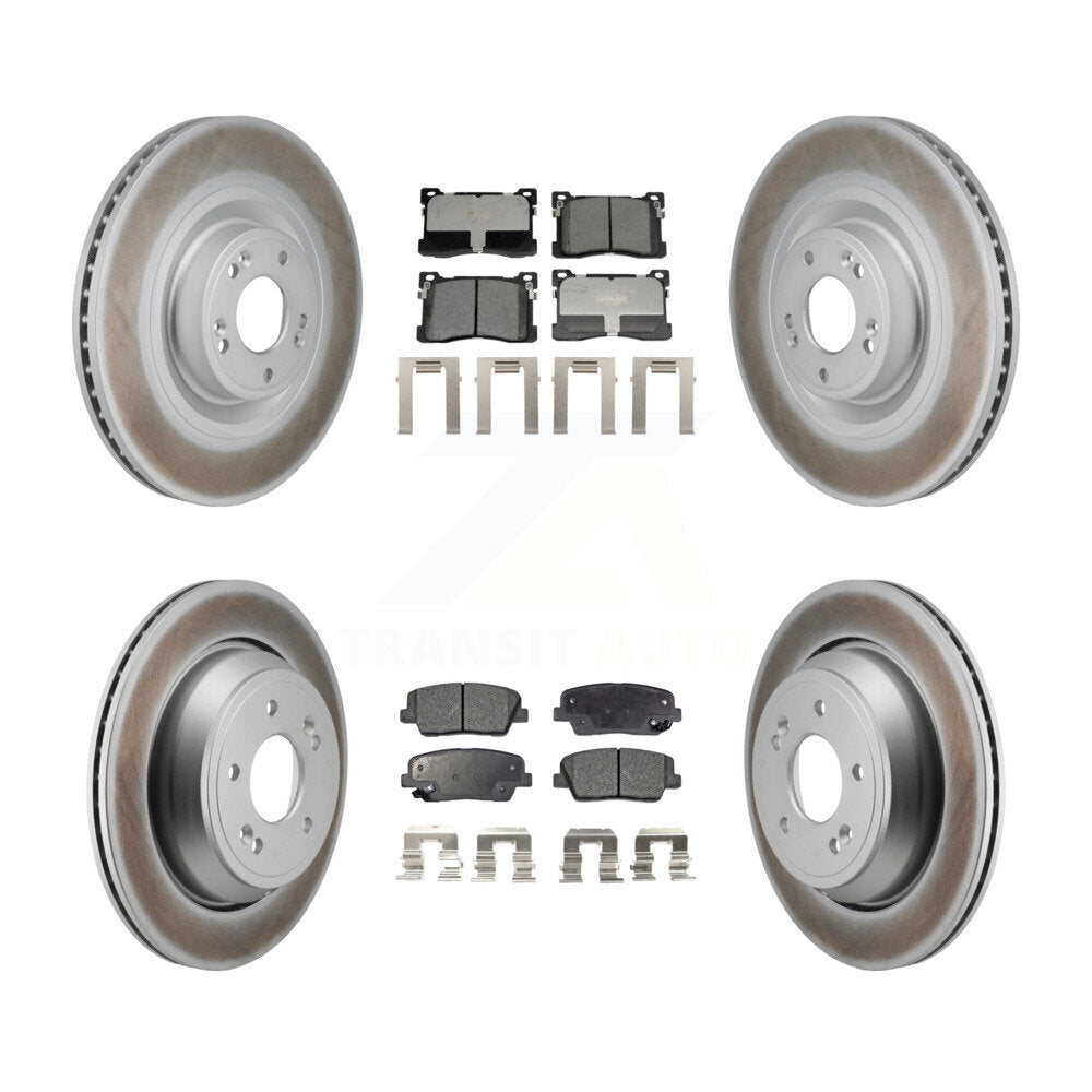 Transit Auto KGT-103401 Disc Brake Kit for 2012-2017 Kia K900, Hyundai Equus - Front and Rear