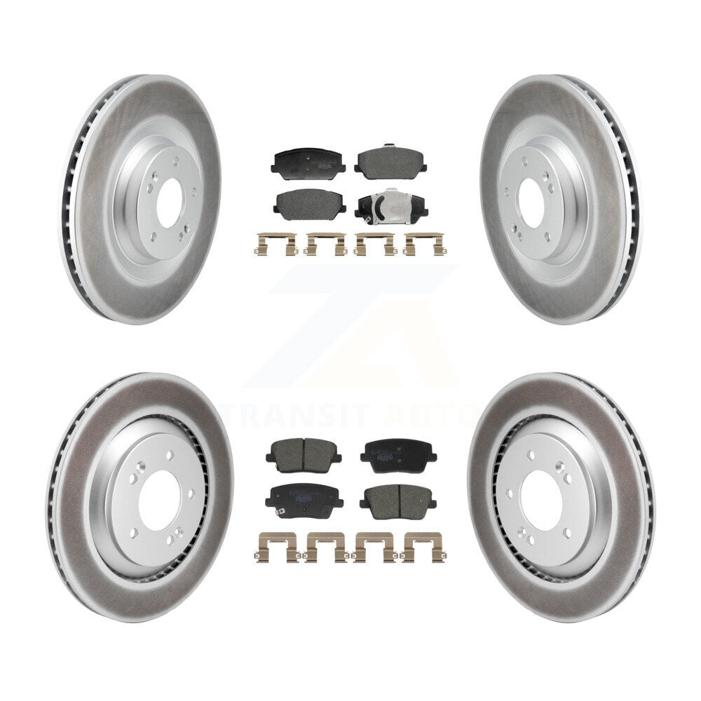 Transit Auto KGT-103423 Disc Brake Kit for 2019-2021 Hyundai Veloster N - Front and Rear