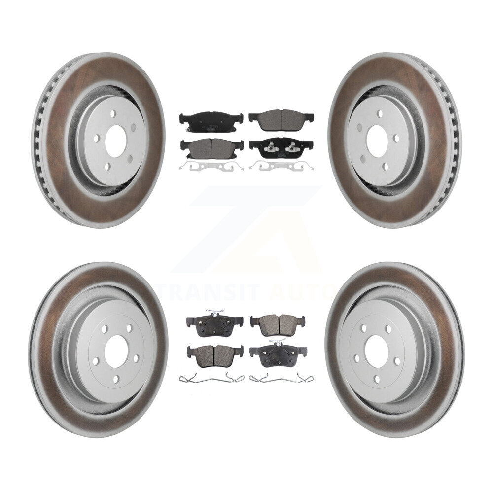 Transit Auto KGT-103428 Disc Brake Kit for 2019 Ford Edge - Front and Rear