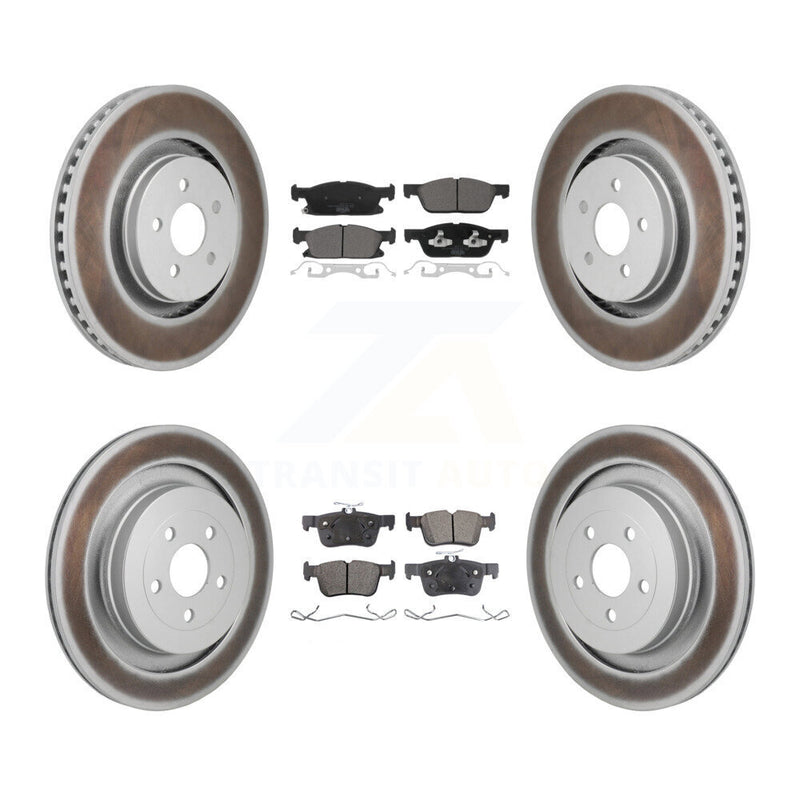 Transit Auto KGT-103428 Disc Brake Kit for 2019 Ford Edge - Front and Rear