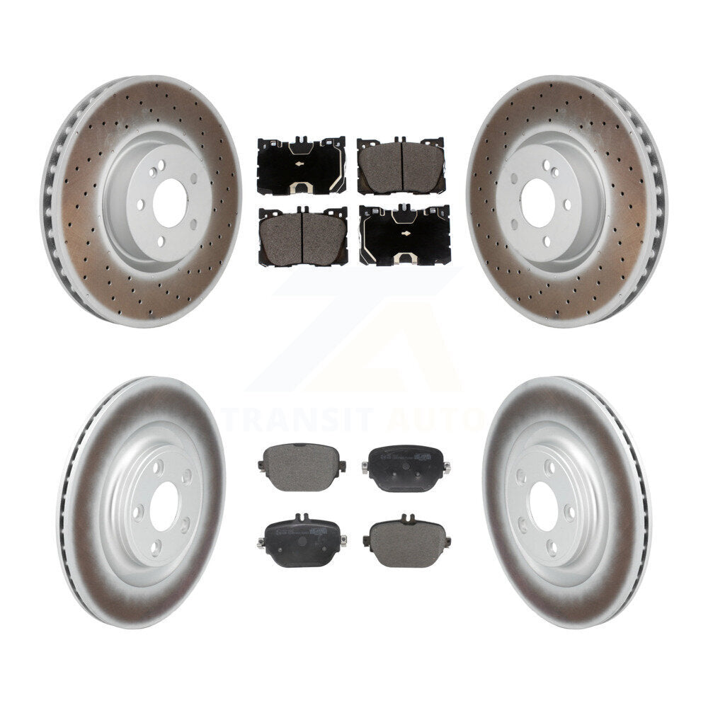 Transit Auto KGT-103434 Disc Brake Kit for 2017-2022 Mercedes-Benz E450, Mercedes-Benz E53 AMG and More - Front and Rear