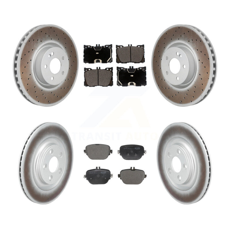 Transit Auto KGT-103434 Disc Brake Kit for 2017-2022 Mercedes-Benz E450, Mercedes-Benz E53 AMG and More - Front and Rear