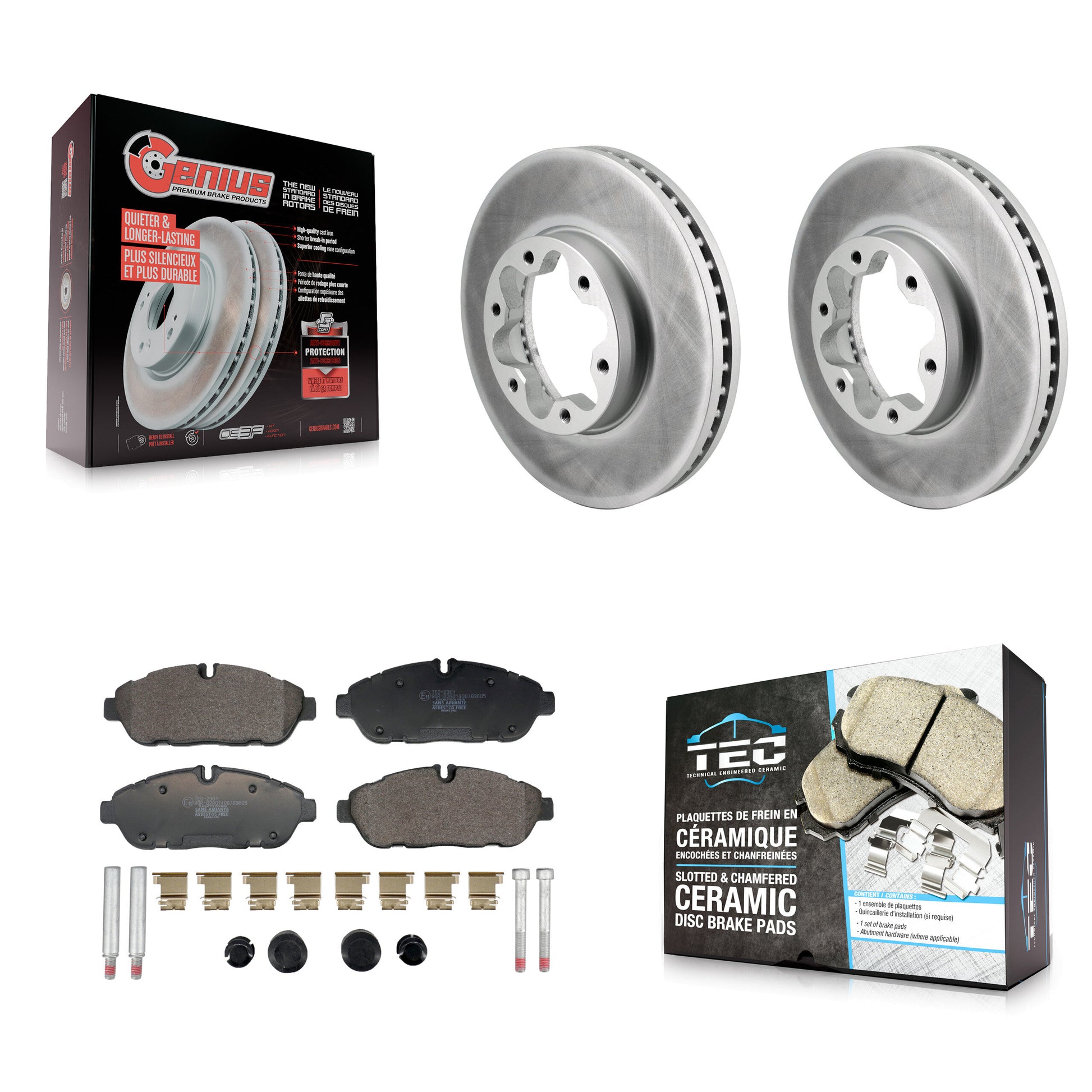 Transit Auto KGT-103440 Disc Brake Kit for 2020-2023 Ford Transit-150, Ford Transit-250, Ford Transit-350 - Front