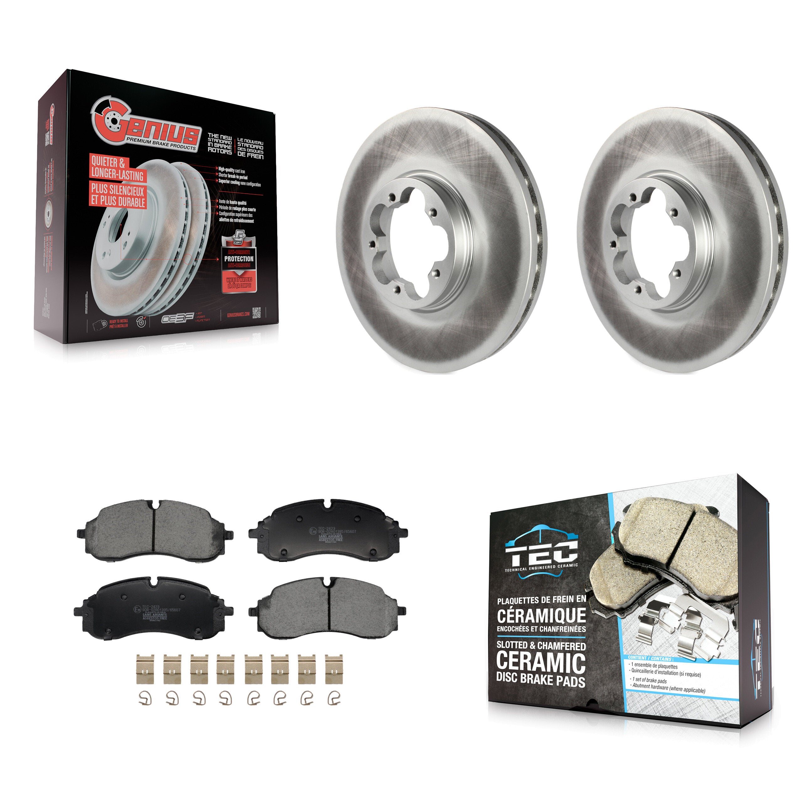 Transit Auto KGT-103441 Disc Brake Kit for 2021-2023 Ford E-Transit, Ford Transit-150 and More - Front