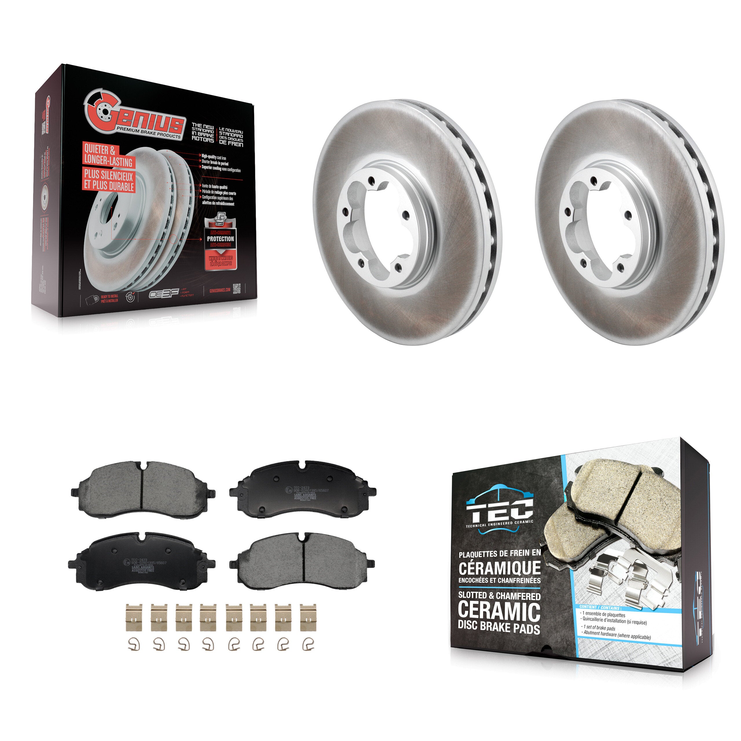 Transit Auto KGT-103442 Disc Brake Kit for 2021-2023 Ford E-Transit, Ford Transit-150 and More - Front