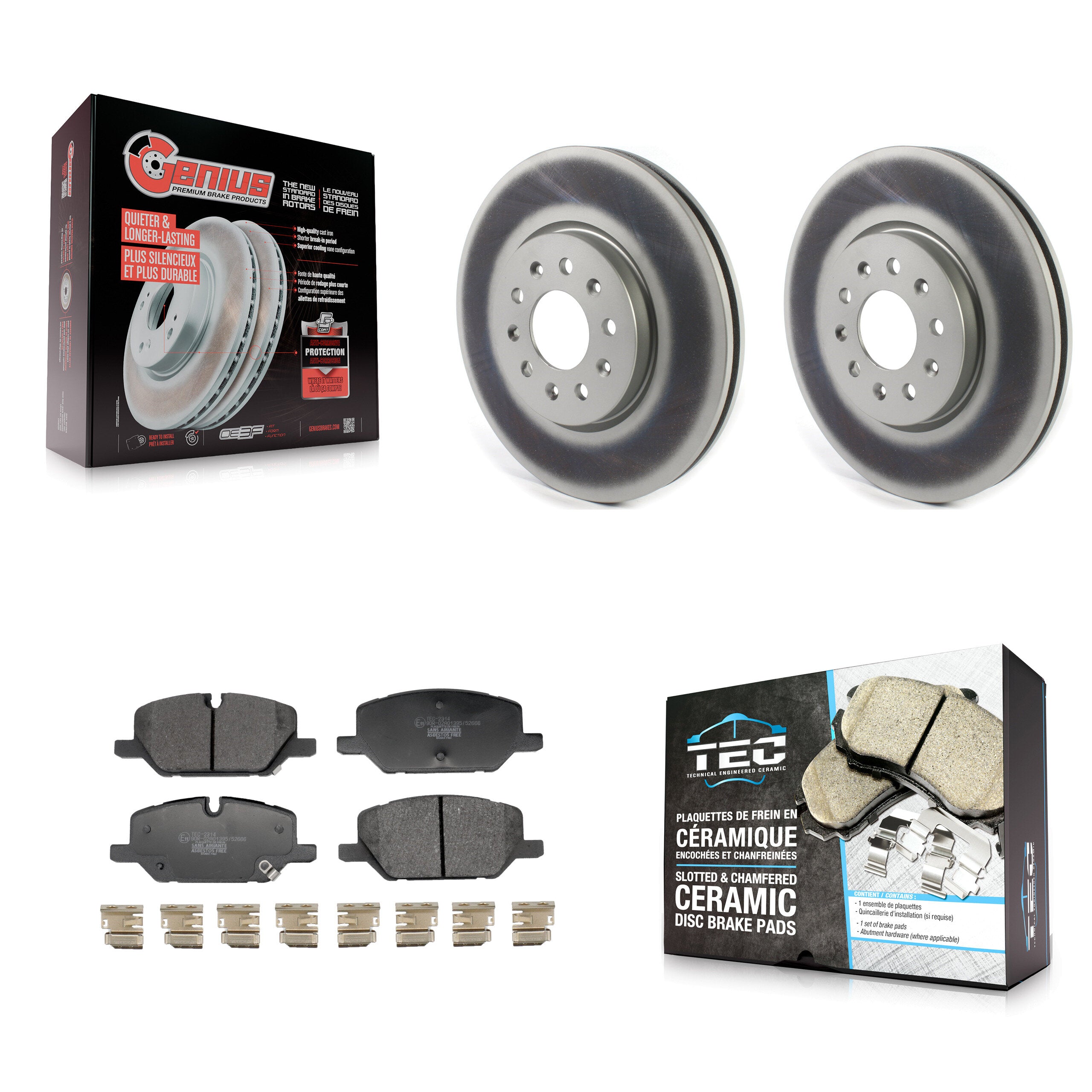 Transit Auto KGT-103449 Disc Brake Kit for 2020-2021 Chevrolet Equinox, GMC Terrain - Front