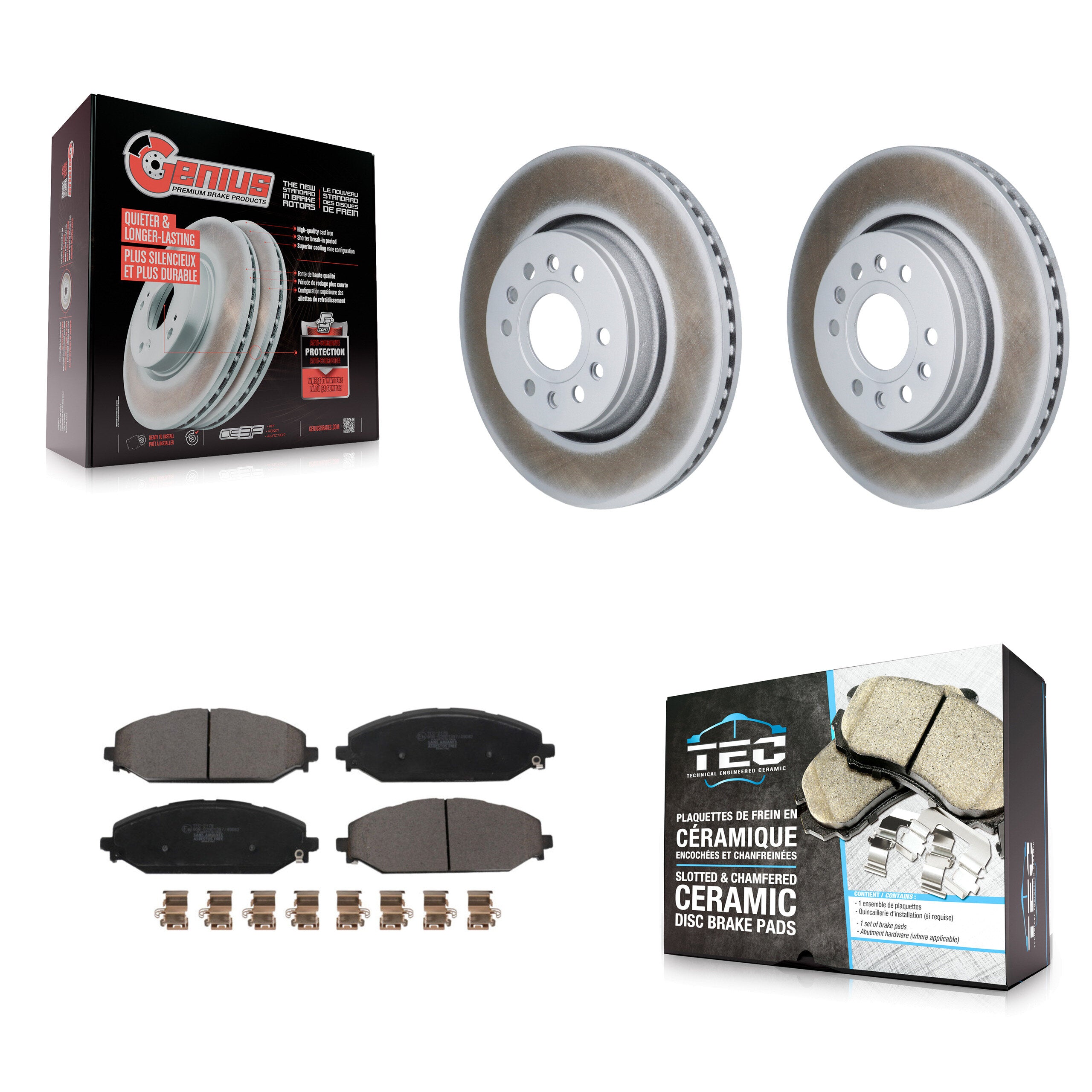 Transit Auto KGT-103451 Disc Brake Kit for 2021-2024 Jeep Grand Wagoneer L, Jeep Wagoneer L and More - Front
