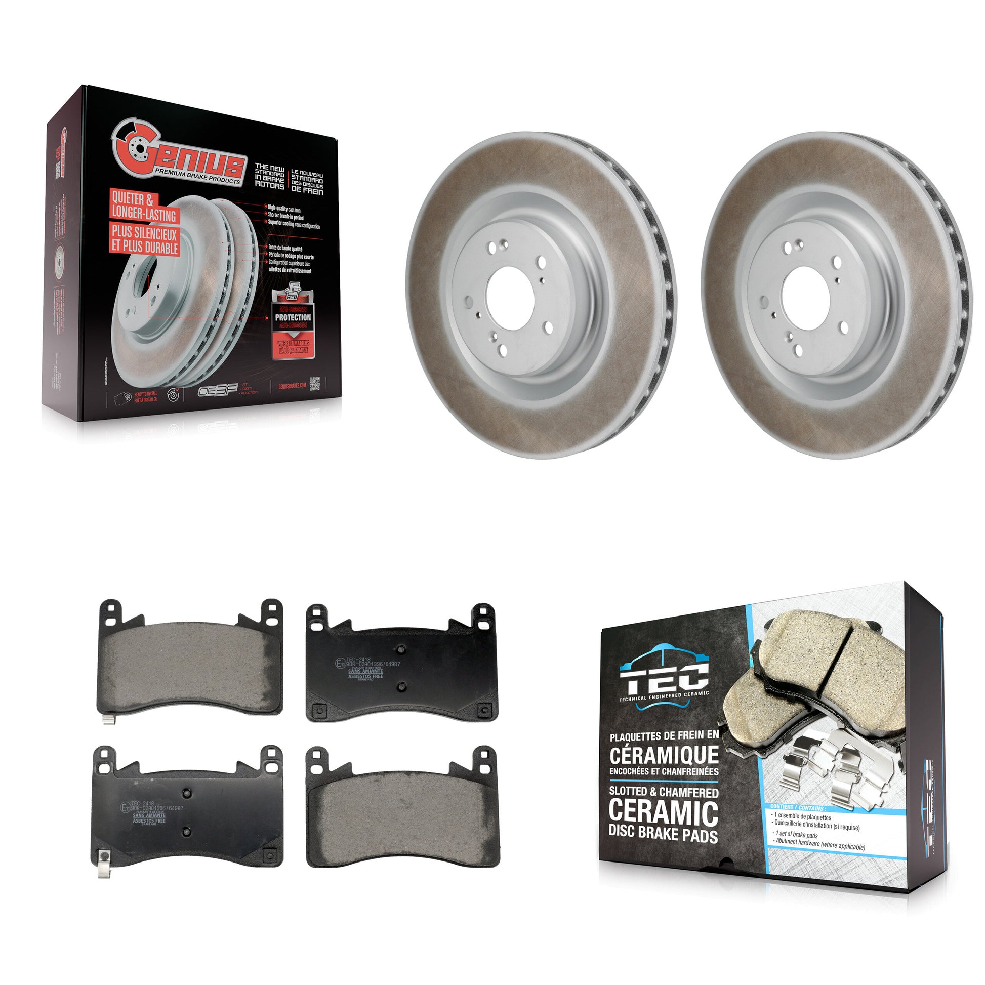Transit Auto KGT-103455 Disc Brake Kit for 2021-2023 Acura MDX, Acura TLX - Front