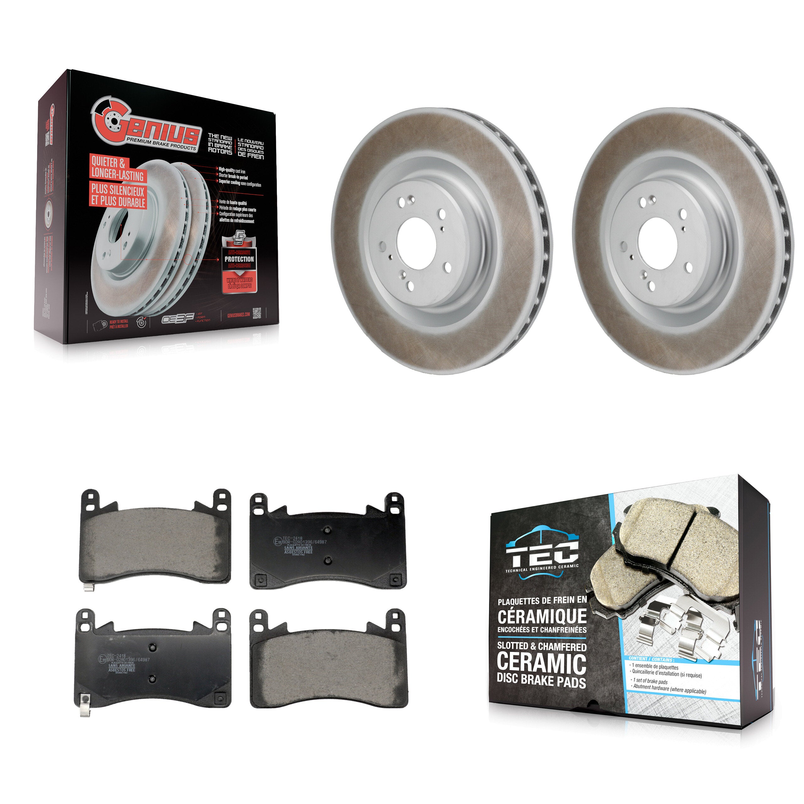 Transit Auto KGT-103455 Disc Brake Kit for 2021-2023 Acura MDX, Acura TLX - Front