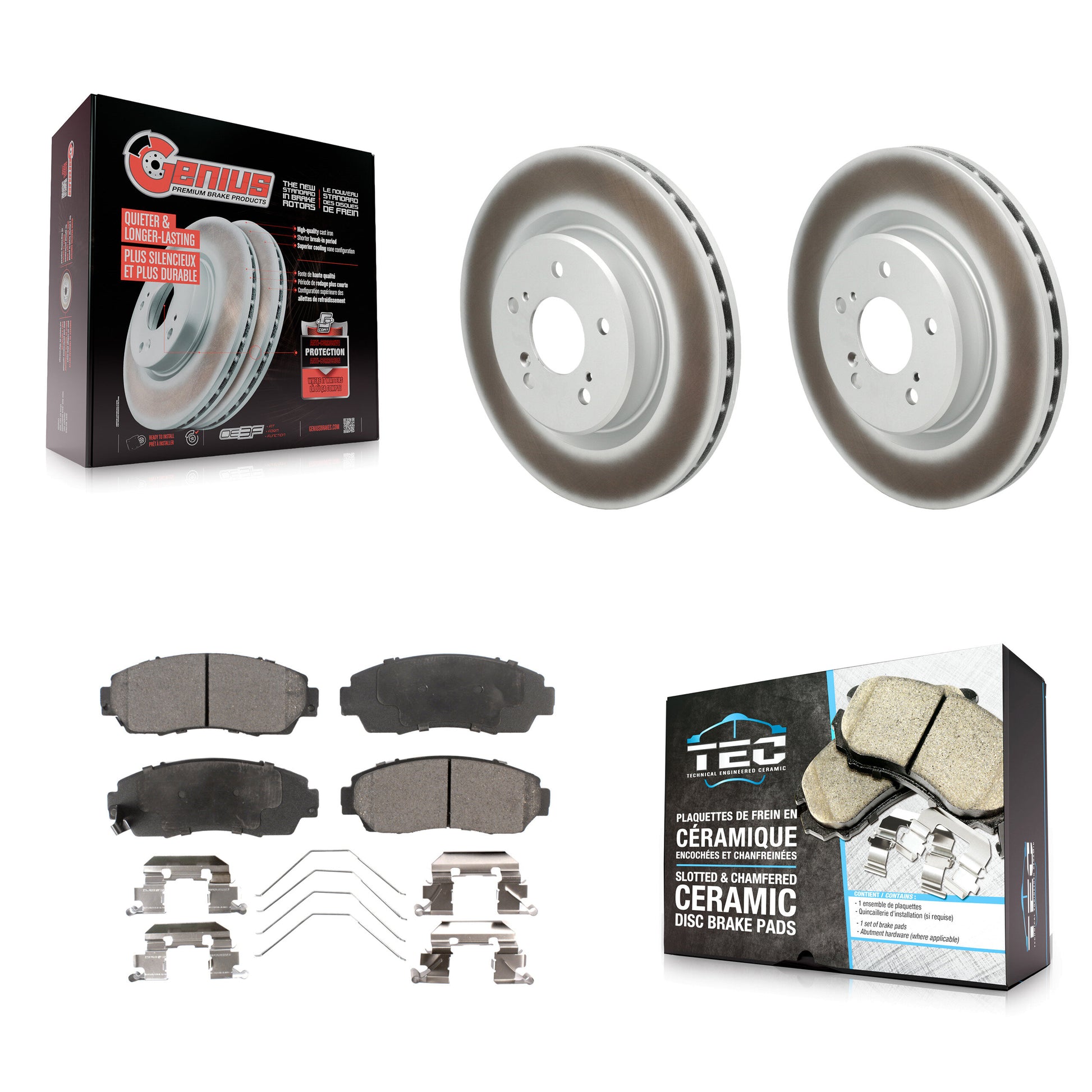 Transit Auto KGT-103456 Disc Brake Kit for 2021-2023 Acura TLX - Front