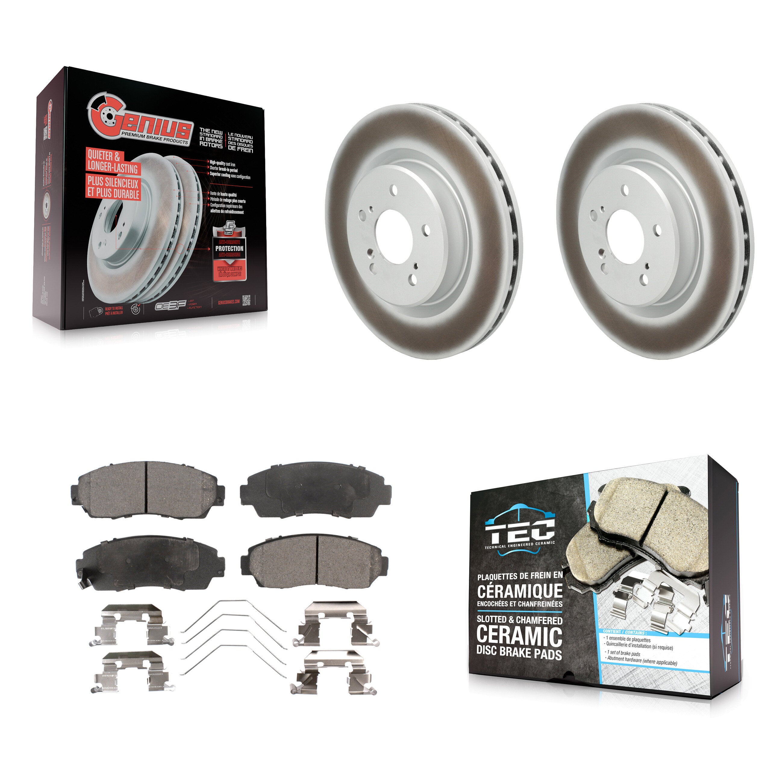 Transit Auto KGT-103456 Disc Brake Kit for 2021-2023 Acura TLX - Front