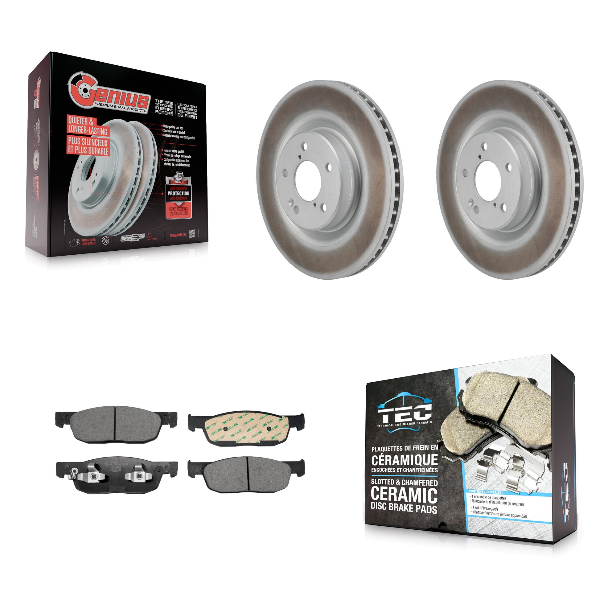 Transit Auto KGT-103457 Disc Brake Kit for 2022-2023 Acura MDX - Front