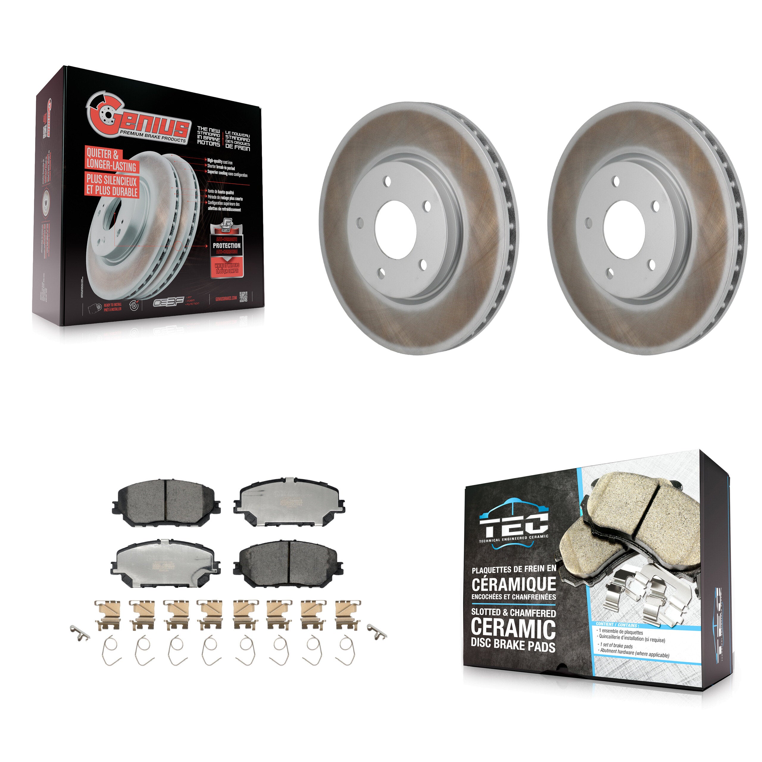 Transit Auto KGT-103459 Disc Brake Kit for 2021-2023 Nissan Rogue - Front